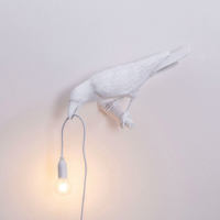 Seletti Bird Lamp White Looking Left